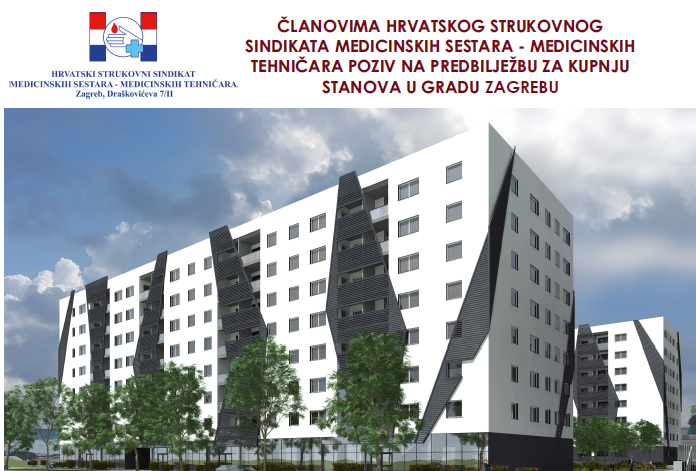 Obavijest za članove: Poziv na predbilježbu za kupnju stanova u gradu Zagrebu